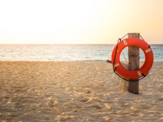 Beach lifesaver ring