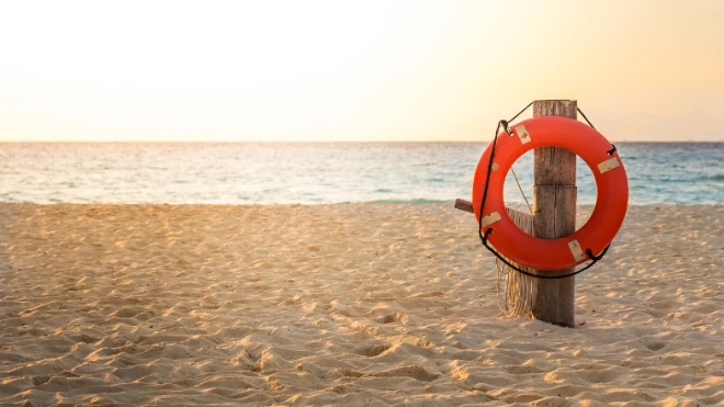 Beach lifesaver ring