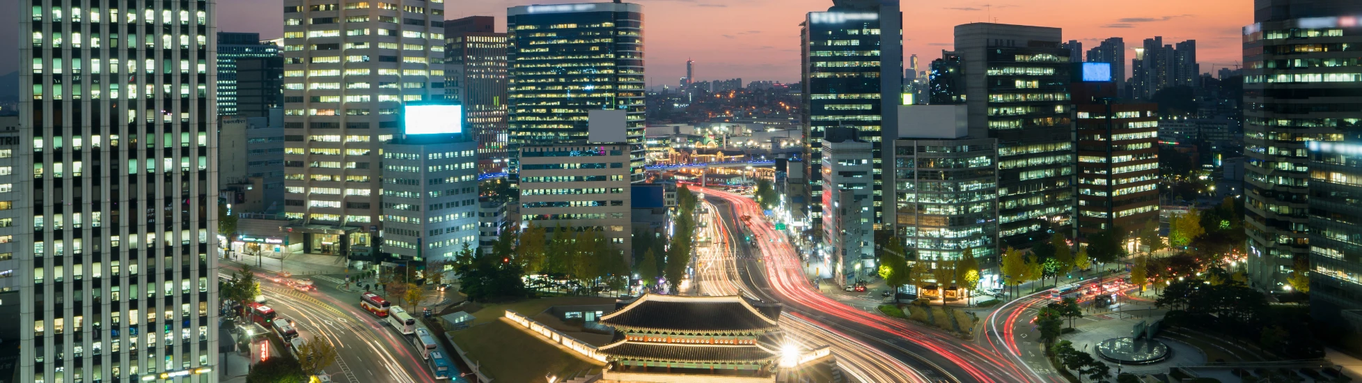 Seoul at night