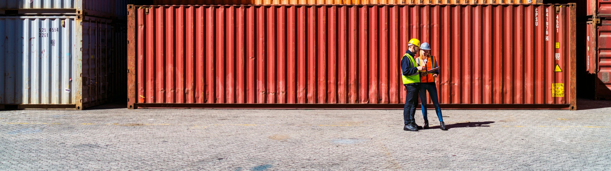 Container yard workers